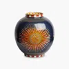 La Doublej Sunrays Midnight Medium Porcelain Vase In Sunrays Midnight