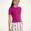 La Doublej Busy-bee Tee In Solid Pink