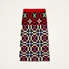La Doublej Byte Geometric-pattern Knit Skirt In Multi