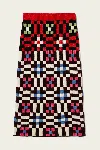 La Doublej Byte Geometric-pattern Knit Skirt In Multi