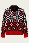 La Doublej Geometric-pattern Sweater In Multi