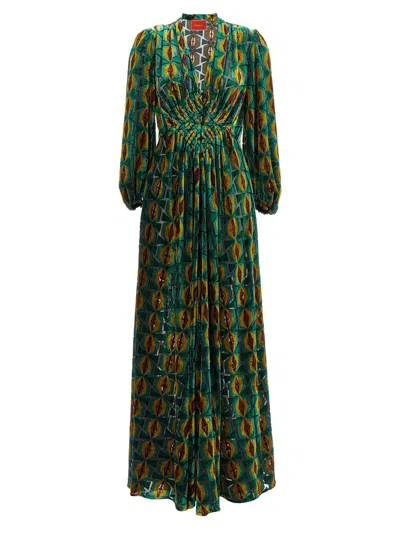 La Doublej Camerino Maxi Dress In Horus Devore