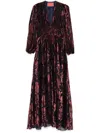 La Doublej Long Camerino Dress In Blue