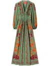 La Doublej Camerino Maxi Dress In Green