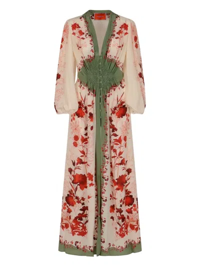 La Doublej Camerino Silk Maxi Dress