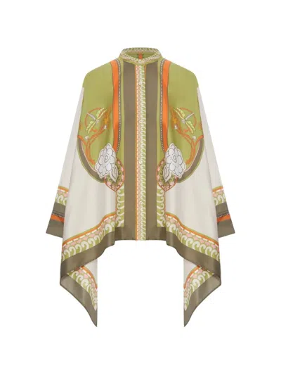 La Doublej Camicia Manica Lunga "ambrosia Placce" In Green
