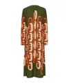 La Doublej La Double J Woman Midi Dress Military Green Size L Viscose In Multi