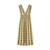 La Doublej La Double J Caper Floral-intarsia Knit Midi Dress In Multi