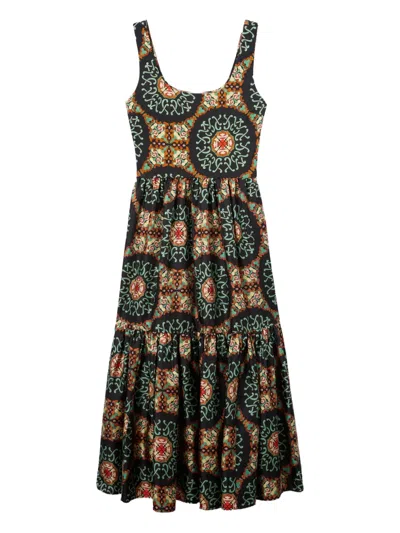 La Doublej Capri Silk-blend Midi Dress