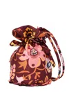 La Doublej Patterned Bucket Bag With Ruffle Details In Multicolour