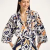 La Doublej La Double J V-neck Cerere Blouse In Moroccan Crepe