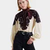 La Doublej Cerere Blouse In Corsini Placée Cream