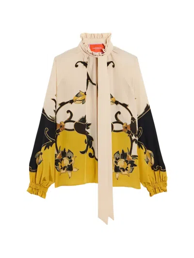 La Doublej Cerere Blouse In Multi