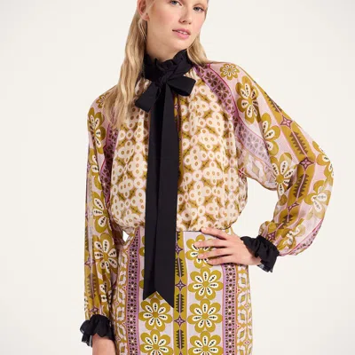 La Doublej Cerere Blouse In Multi