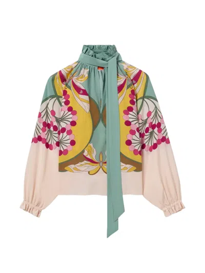 La Doublej Cerere Blouse In Multi
