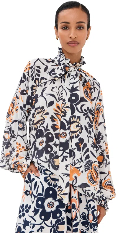 La Doublej Cerere Blouse Selva In Green