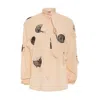 La Doublej Cerere Blouse In Solid Light Pink