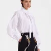 La Doublej Cerere Blouse In Solid White