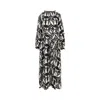 La Doublej 'cerere' Crepe De Chine Dress In Multicolor