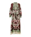 La Doublej Cerere Printed Silk Chiffon Maxi Dress In Multicolor