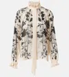 La Doublej Cerere Floral Silk Blouse In Multicoloured