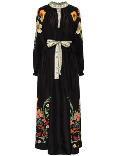 La Doublej Cerere Maxi Dress In Black