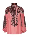 La Doublej Cerere Neck-tie Long-sleeve Silk Blouse In Oltrarno Placèe