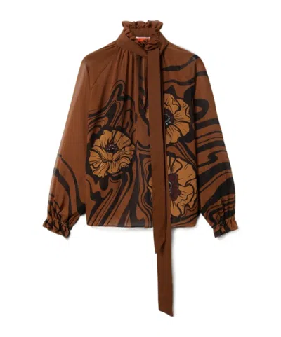 La Doublej Cerere Shirt In Brown