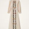 La Doublej La Double J Embroidered Cerere Cotton-poplin Midi Shirt Dress In Neutral