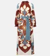 La Doublej Cerere Silk Crêpe De Chine Midi Dress