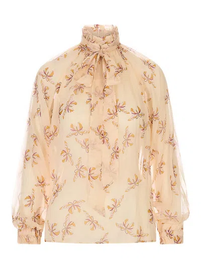 La Doublej Ceres Blouse In Neutral