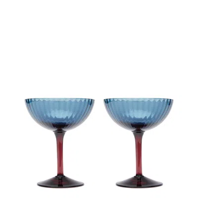 LA DOUBLEJ CHAMPAGNE COUPE SET OF 2