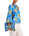 La Doublej Charming Top Riptide Light Blue In Blue