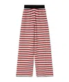 La Doublej Cropped Wide-leg Jacquard-knit Pants In Multi
