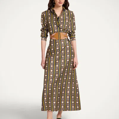 La Doublej Chemise Swing Dress In Brown