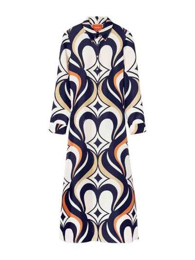 La Doublej Chemise Swing Dress Long Dress In Multicolour