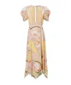 La Doublej Cherie Scarf Maxi Dress In Brown