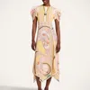 La Doublej Cherie Scarf Dress In Pink