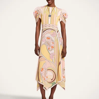 La Doublej Cherie Scarf Dress In Pink