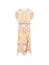 La Doublej Cherie Scarf Maxi Dress In Multi