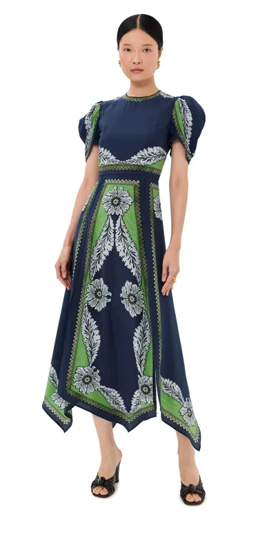 LA DOUBLEJ CHERIE SILK SCARF DRESS BOUNTY PLACEE