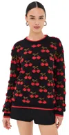 La Doublej Cherry Sweater Cherries In Cherries