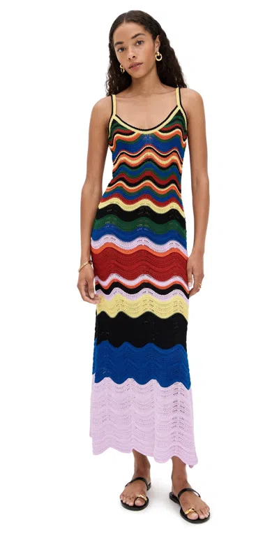 LA DOUBLEJ CHEVRON SUNDRESS LILAC