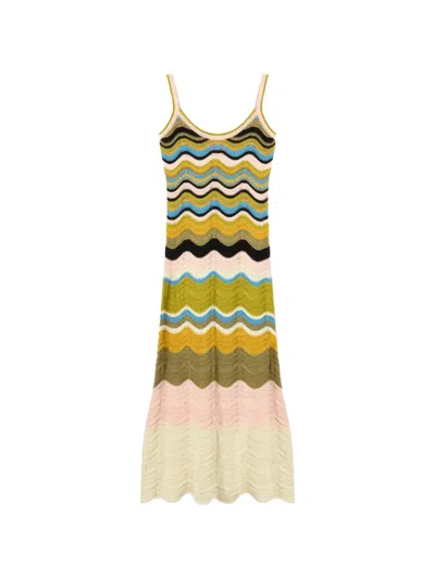 La Doublej Chevron Sundress In Multi