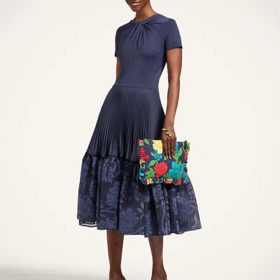La Doublej Chignon Dress In Blue
