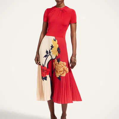 La Doublej Chignon Dress In Red