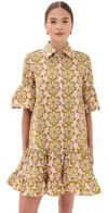 La Doublej Choux Dress Caper In Green