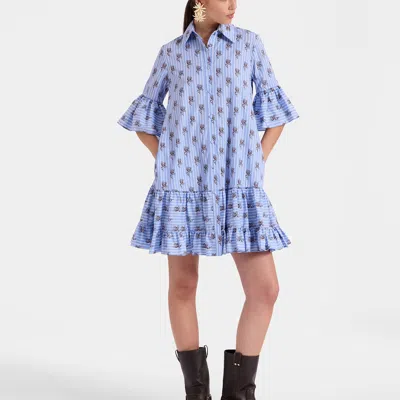La Doublej Choux Dress In Gryphos Light Blue