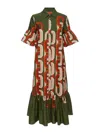 La Doublej Choux Midi Dress In Black