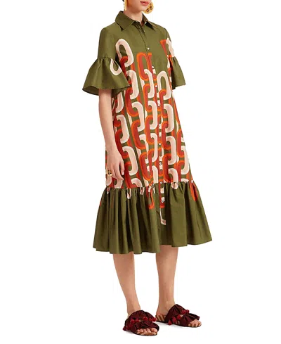 LA DOUBLEJ LA DOUBLEJ CHOUX MIDI DRESS
